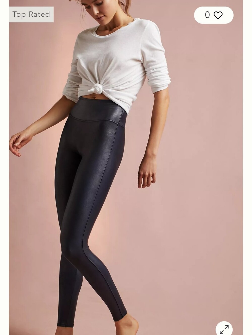 Anthropologie Spanx Faux Leather Leggings
